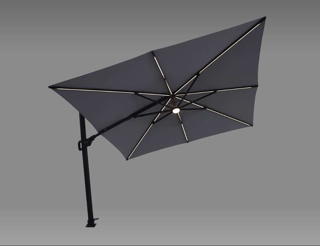 Alabaster 3m Square Cantilever Umbrella