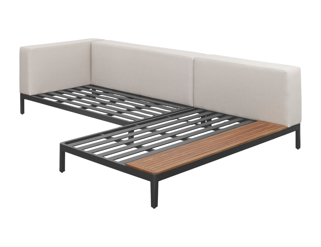 Hornbill Outdoor Sofa With Ottoman 3PCS