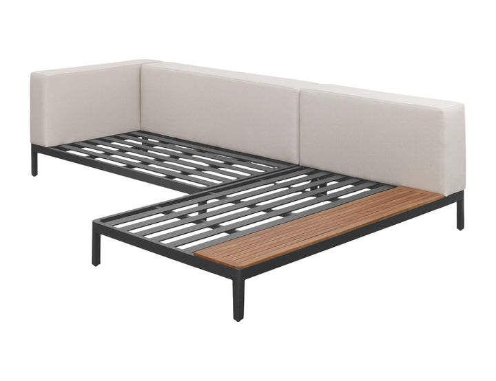 Hornbill Outdoor Sofa With Ottoman 3PCS