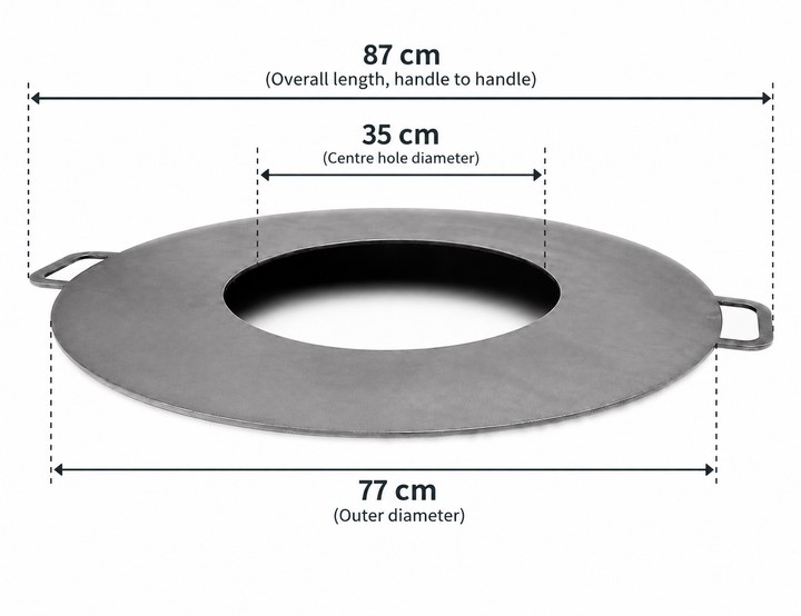 BASIN Cooking Plate for Corten Steel Fire Pit