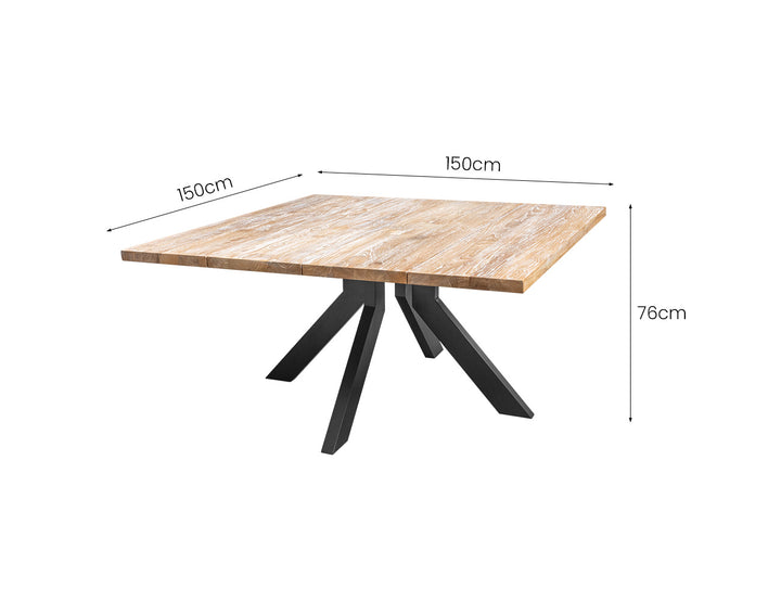 Sparrow Square Teak Table 150cm