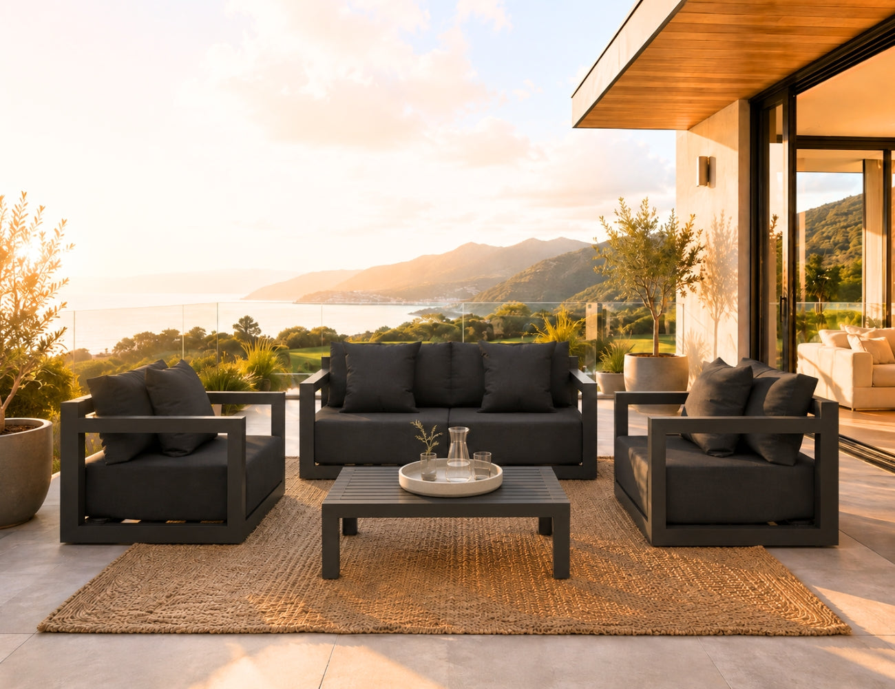 Ibis 2.0 Outdoor Sofa & Loveseat Set - 4 Seats
