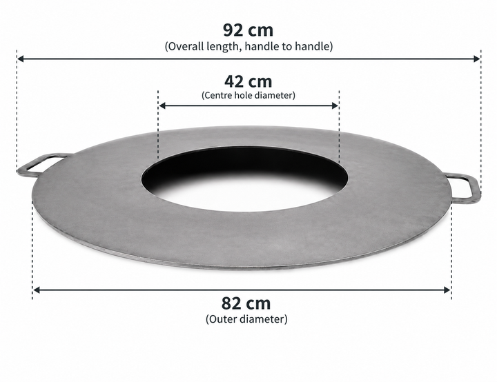 BASIN Cooking Plate for Corten Steel Fire Pit
