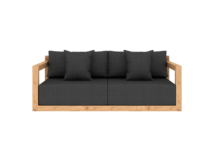 Ibis Outdoor Teak Sofa Sectional Loveseat Set  - 3pcs