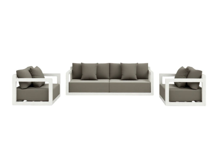 Ibis 2.0 Outdoor Sofa Sectional 3 Seater Set - 3pcs