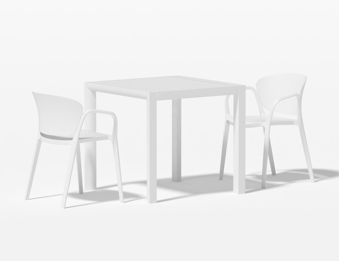 Arcus Table With Andi Chairs 3-Piece Outdoor Dining Set