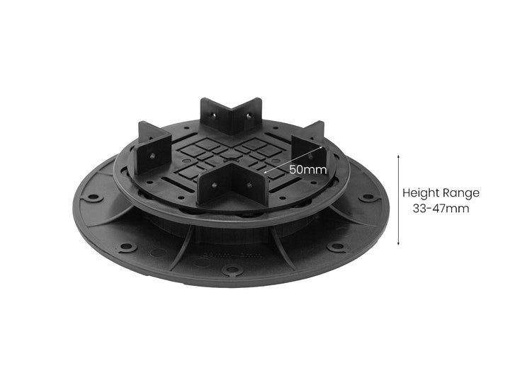 Adjustable Deck Jack / Pedestal Support 33-47mm – 50 mm Joist Compatible