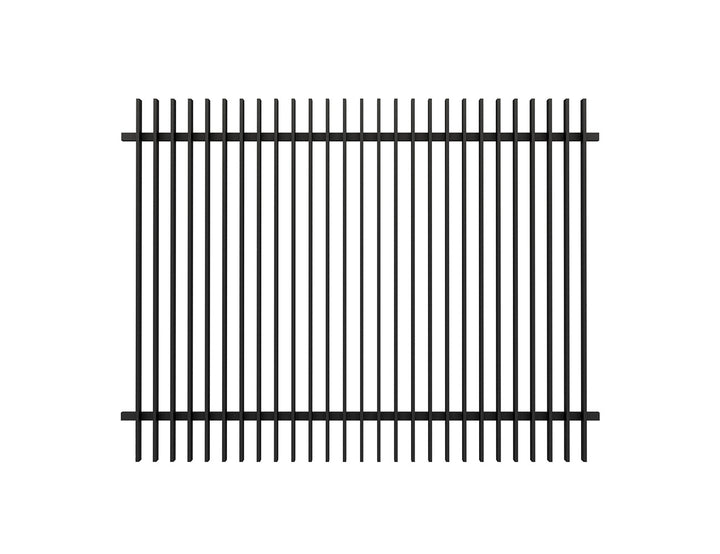 Aluminium Blade Fence Panel - Vertical(DIY), Size: 2.4 x 1.8m, Colour: Black