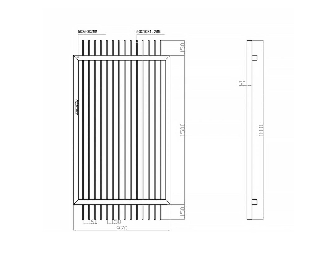 Aluminium Blade Gate