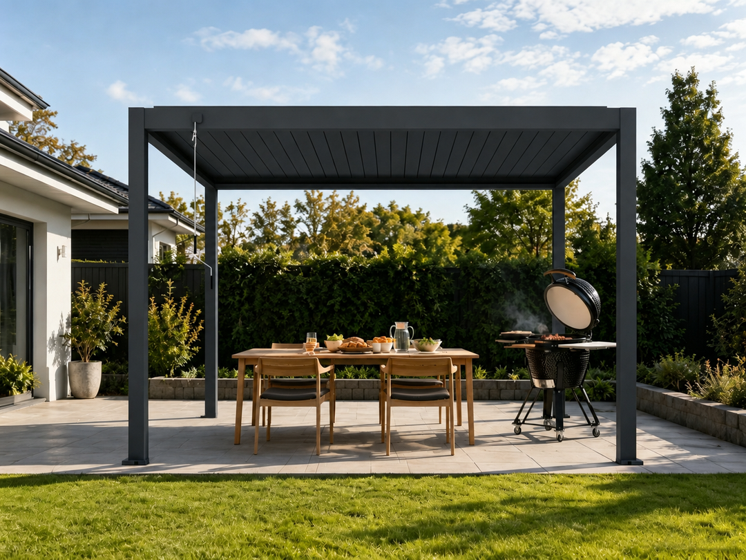 Atlantic Manual Freestanding Louvre Roof Aluminium Pergola