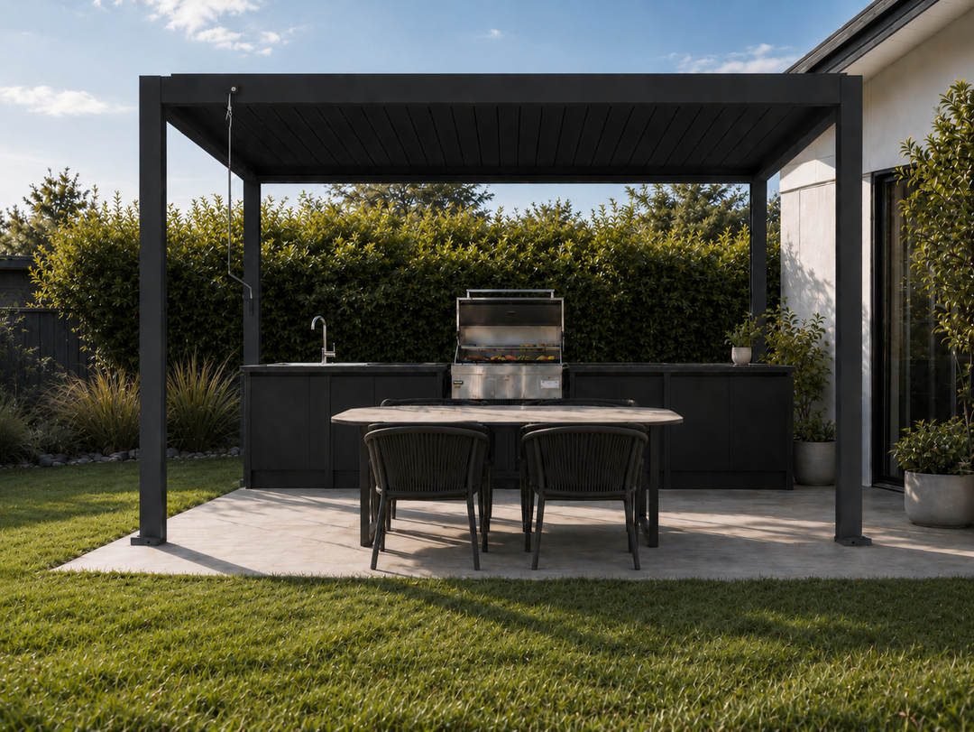 Atlantic Manual Freestanding Louvre Roof Aluminium Pergola