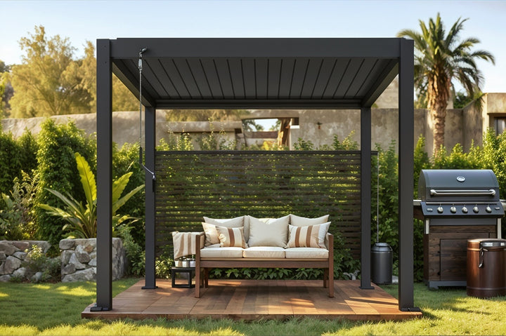 Atlantic Manual Freestanding Louvre Roof Aluminium Pergola