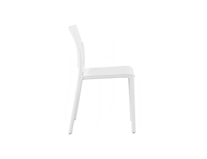 7-Piece Outdoor Dining Set – Extendable Aluminium Table with 6 Armless Chairs colour: White
