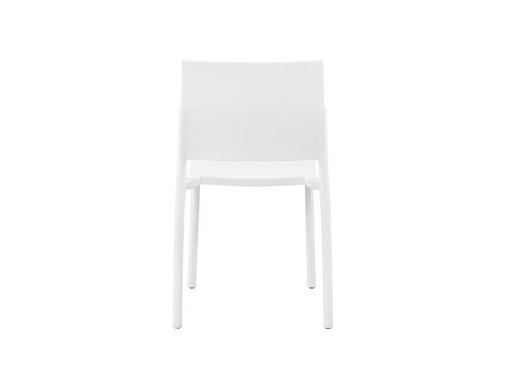 7-Piece Outdoor Dining Set – Extendable Aluminium Table with 6 Armless Chairs colour: White
