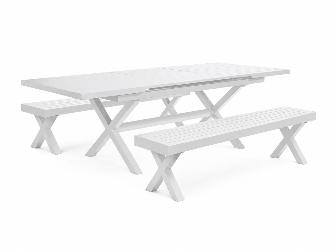 Tuba Outdoor Extension Table Dining Set - 3PCS
