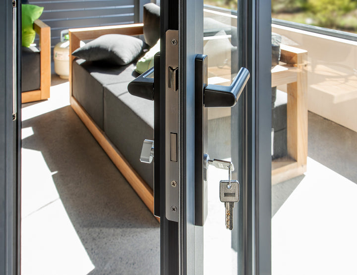 Bifold Glass Door For Mediterranean-SKY Pergola