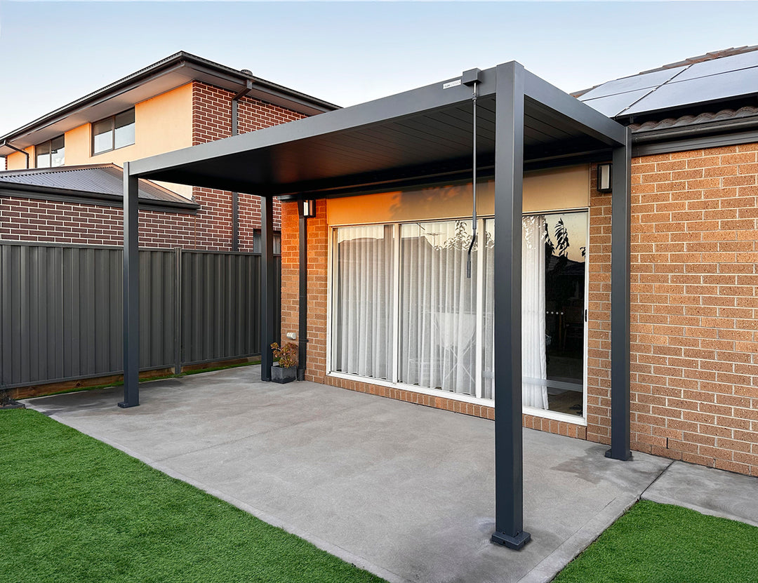 Baltic Manual Freestanding Louvre Roof Aluminium Pergola