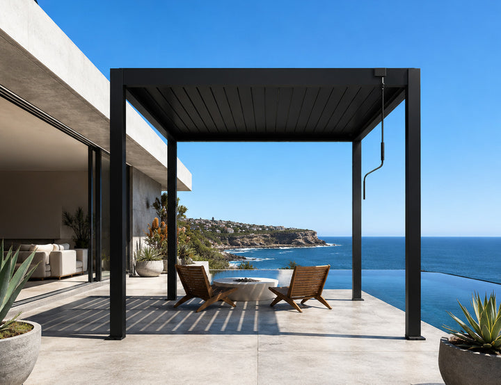 Baltic Manual Freestanding Louvre Roof Aluminium Pergola
