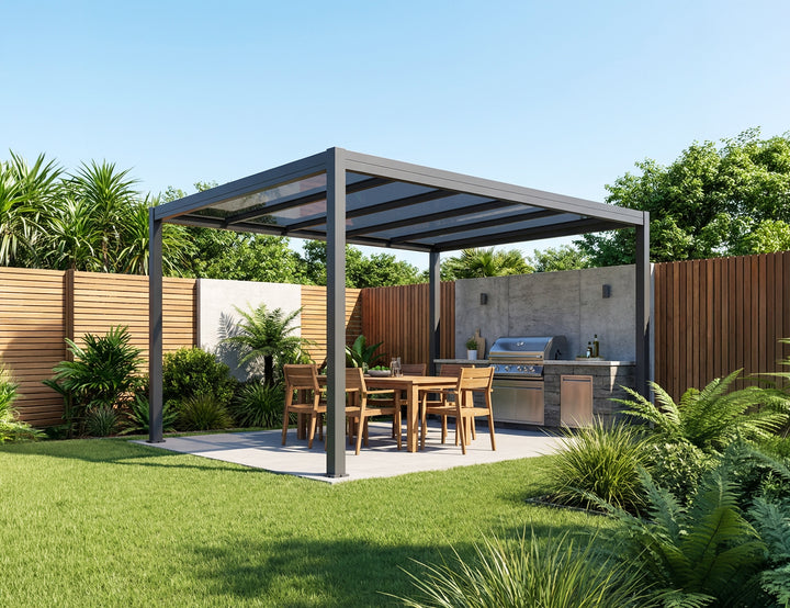 Bering Freestanding Polycarbonate Roof  Pergola