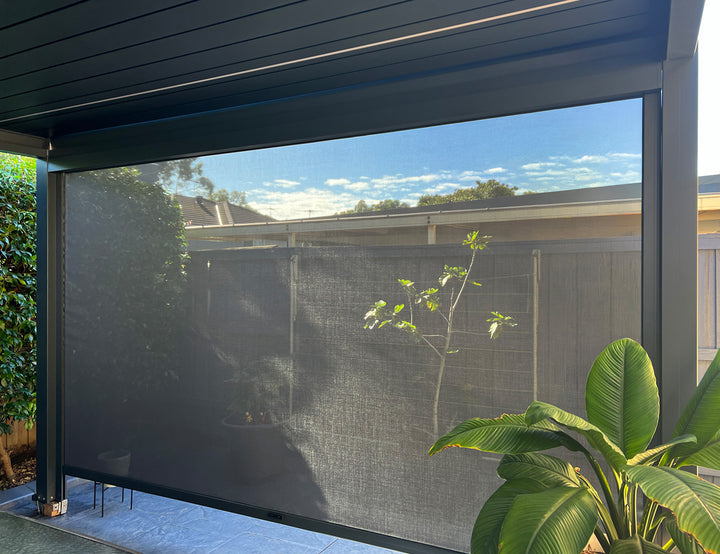 Retractable Shade Blind For Caribbean & Caspian & Atlantic Wall Mounted Pergola 2.0