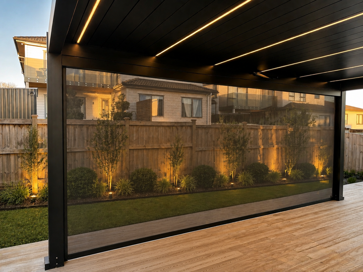 Retractable Shade Blind For Tasman Freestanding Pergola