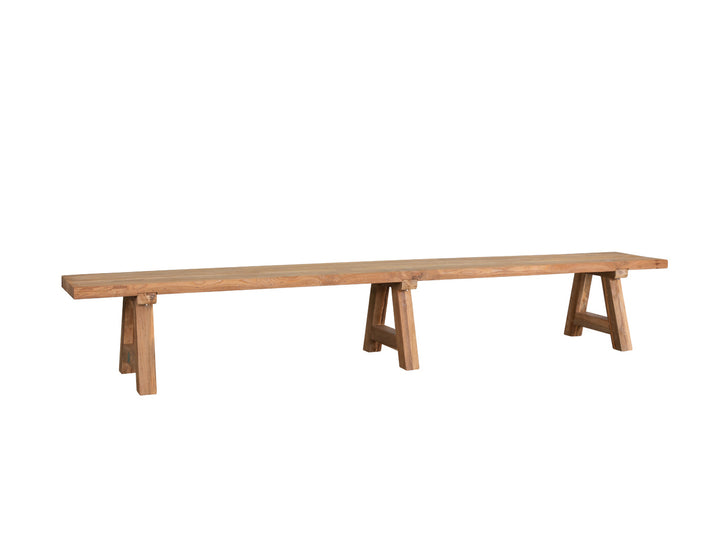 Stalwart Teak A Frame Dining Bench Seat 250cm