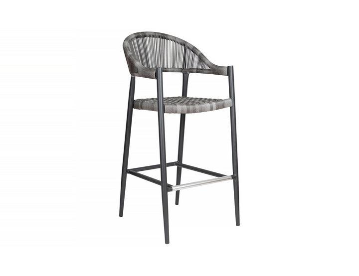 Parakeet Aluminium And Rattan Outdoor Patio Bar Chair, ,