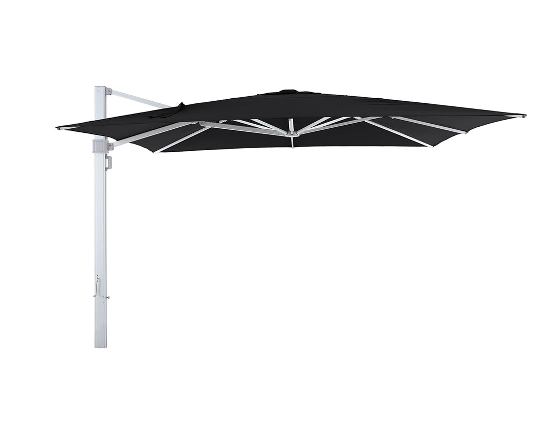 Agave 4m Square Cantilever Umbrella, Colour: Black,