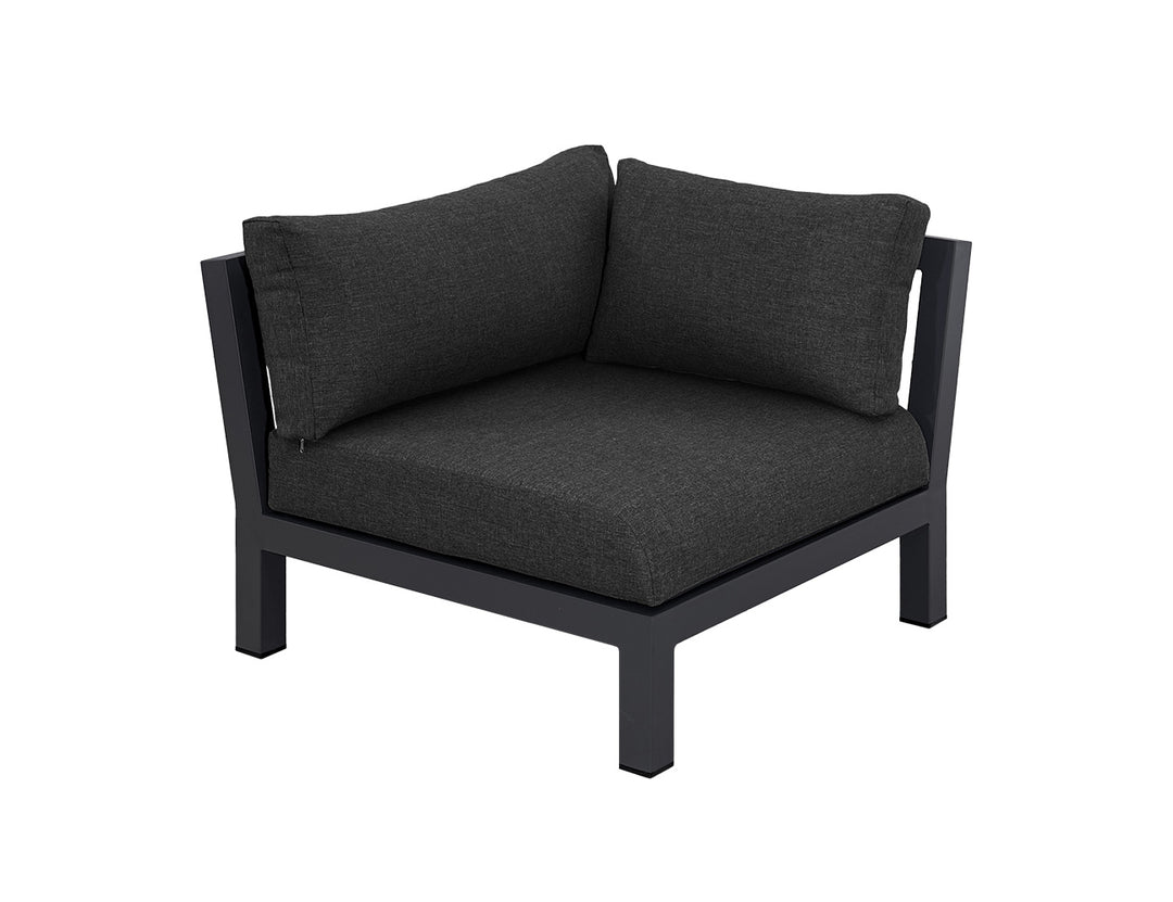 Newport Aluminium Outdoor Armless Sofa Set - 4PCS