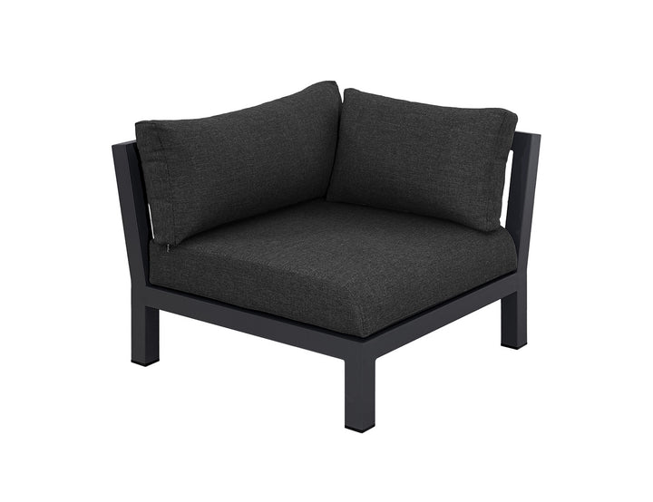 Newport Aluminium Outdoor Armless Sofa Set - 4PCS