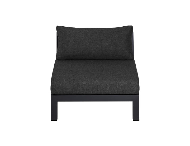 Newport Aluminium Outdoor Armless Sofa Set - 3PCS