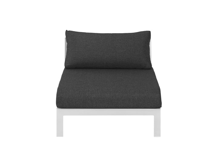 Newport Aluminium Outdoor Armless Sofa Set - 3PCS