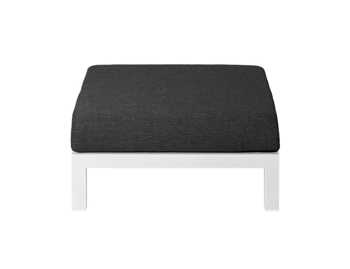 Newport Aluminium Outdoor Ottoman, Colour: White,