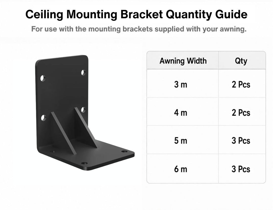 Ceiling Mounting Bracket For Rainier Awning