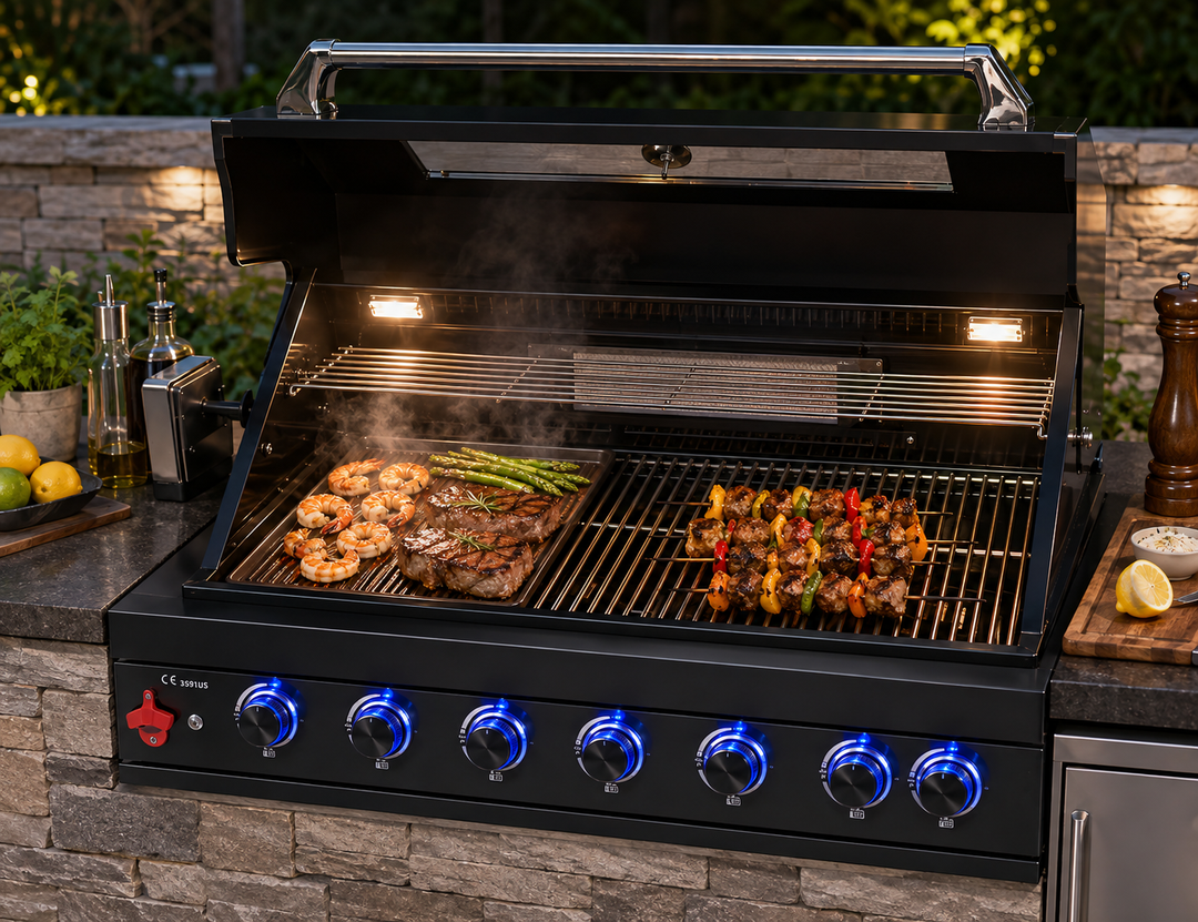 COLORADO BEAST BBQ Built-in Cast Iron Griddle Plate