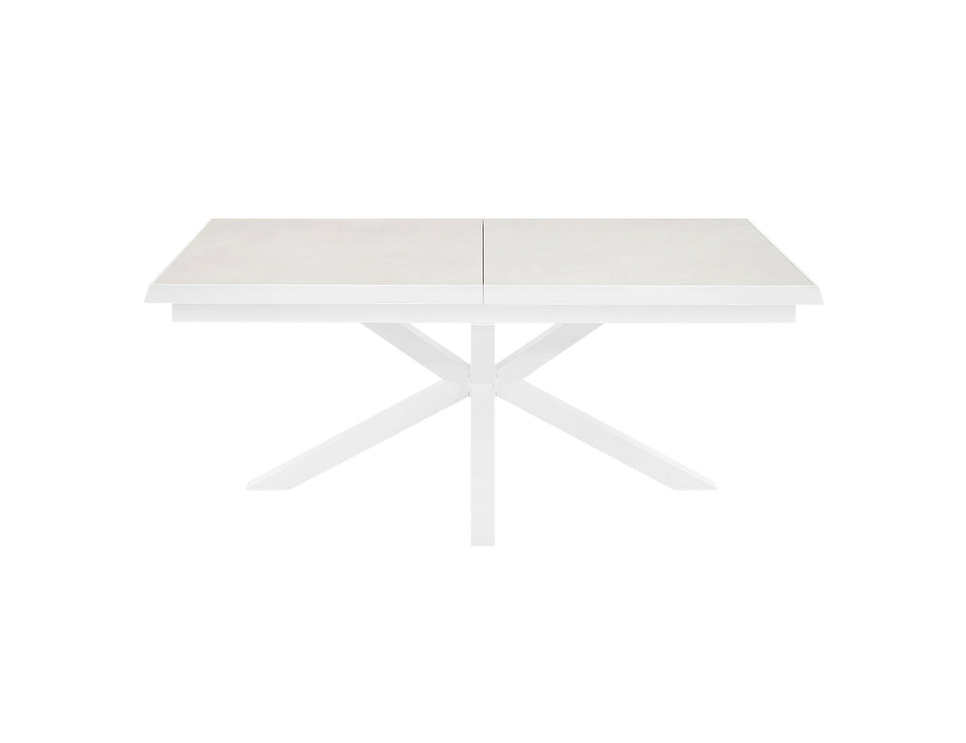 Chickadee Extension Table With Varga Outdoor Bench 3-Piece Outdoor Dining Set