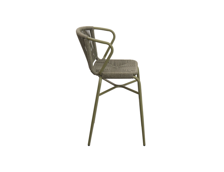 Citril Aluminium and Rope Bar Chair