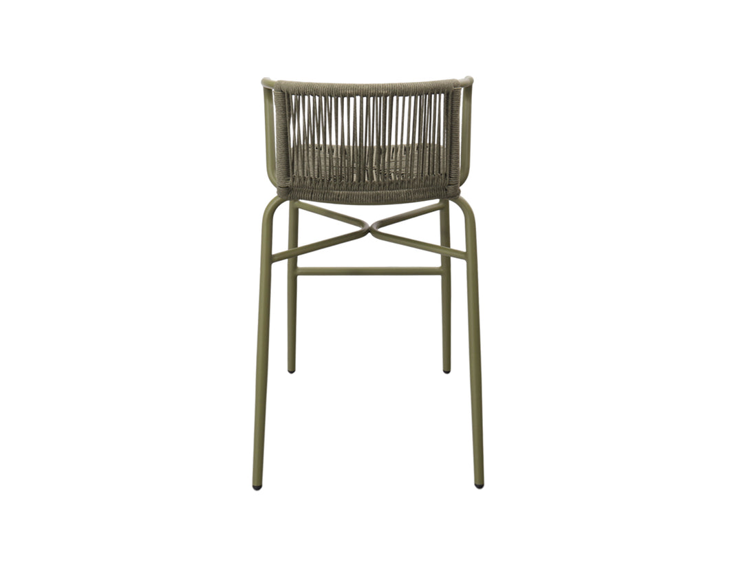 Citril Aluminium and Rope Bar Chair