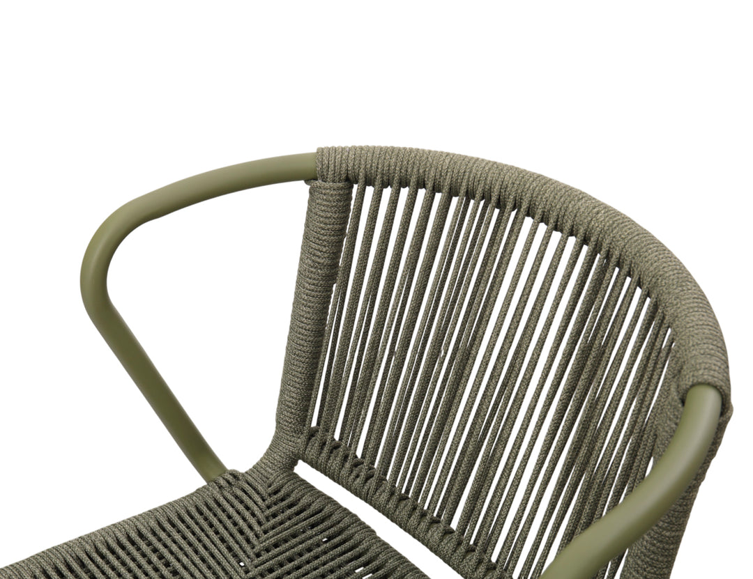 Citril Aluminium and Rope Bar Chair