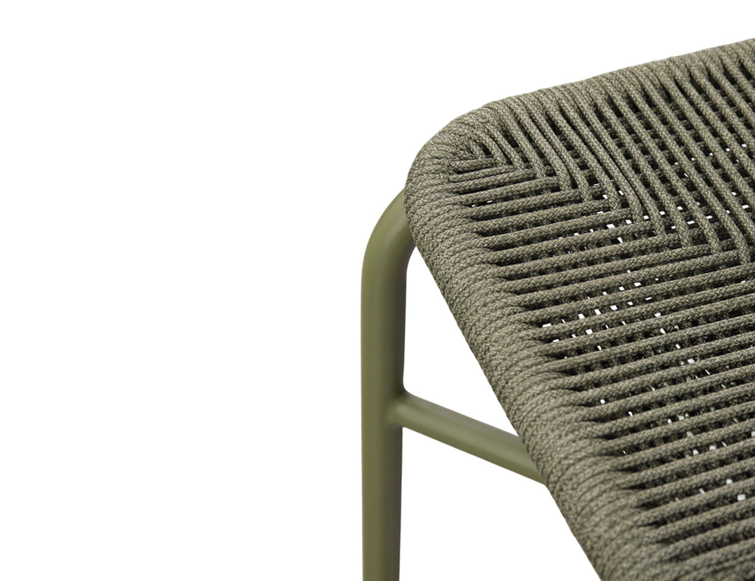 Citril Aluminium and Rope Bar Chair