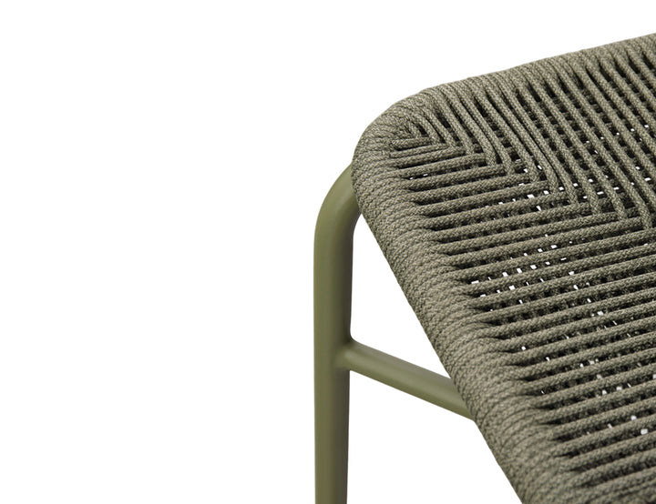 Citril Aluminium and Rope Bar Chair
