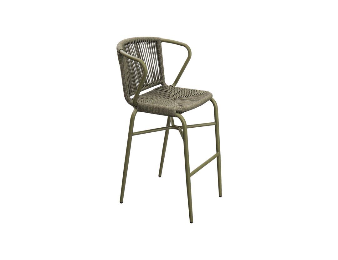 Citril Aluminium and Rope Bar Chair