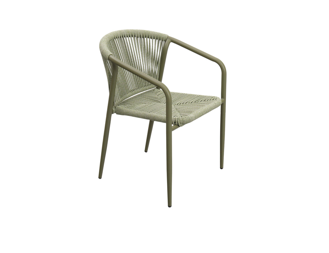 Comet Aluminium and Rope Dining Chair
