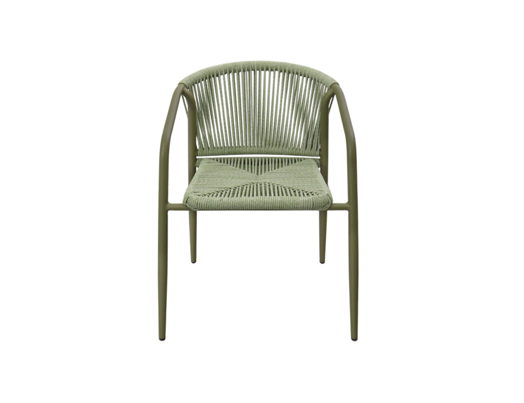Comet Aluminium and Rope Outdoor Dining Chair