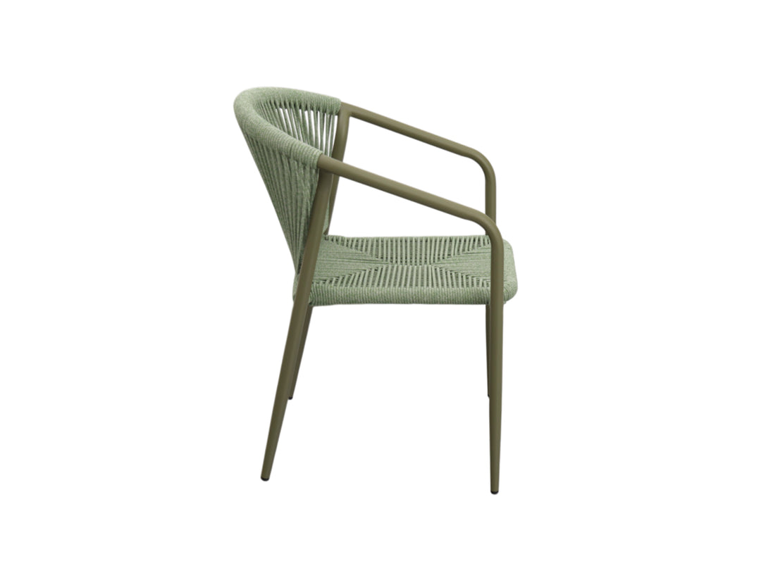 Comet Aluminium and Rope Outdoor Dining Chair