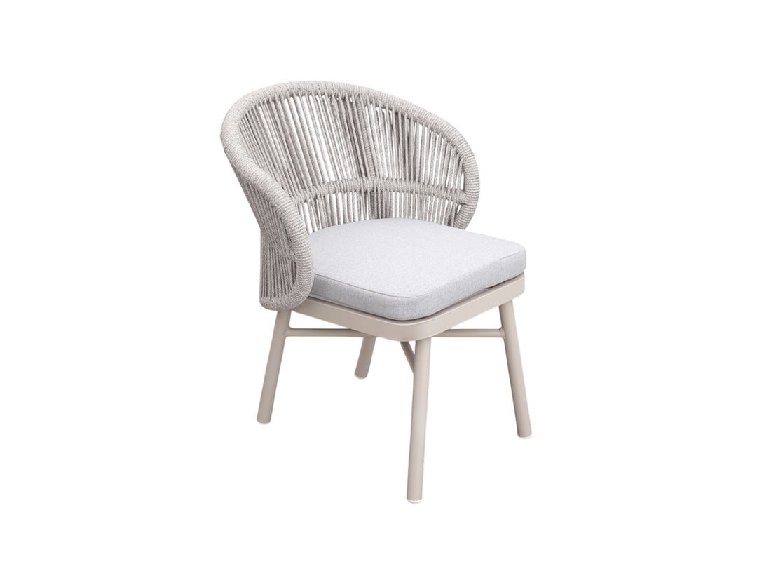 Corella Aluminium and Rope Dining Chair