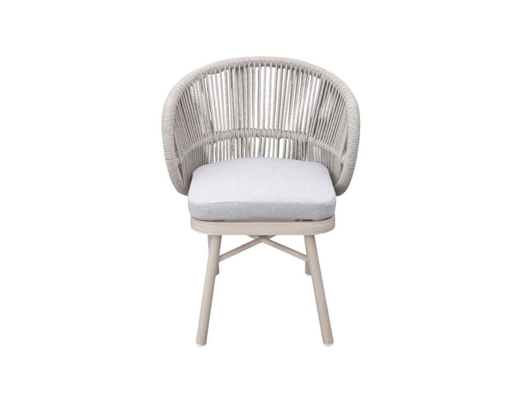 Corella Aluminium and Rope Outdoor Dining Chair
