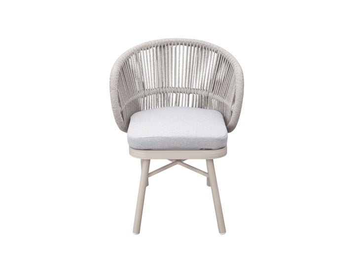 Corella Aluminium and Rope Outdoor Dining Chair