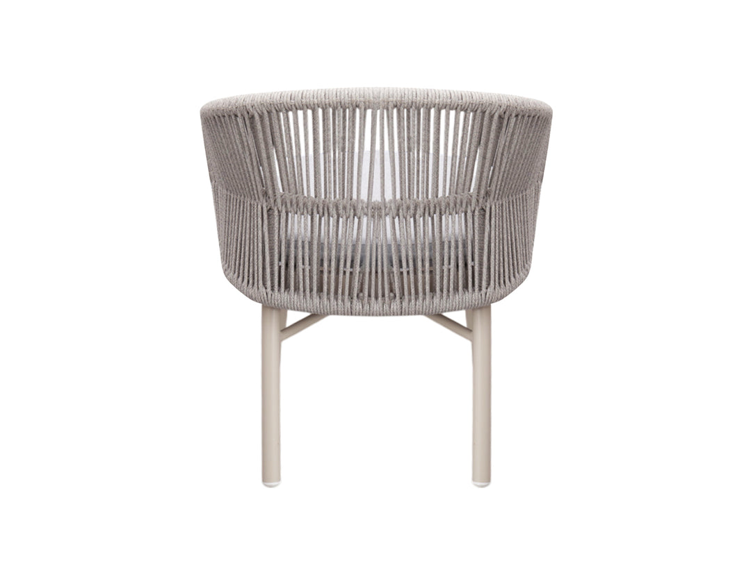 Corella Aluminium and Rope Outdoor Dining Chair