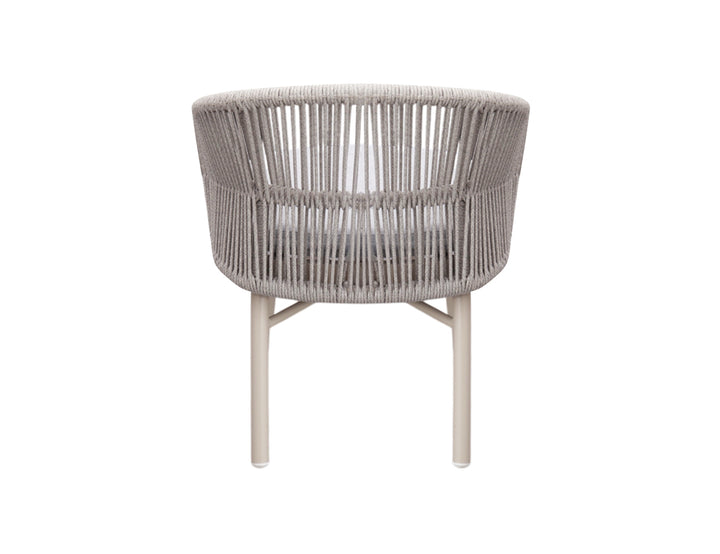 Corella Aluminium and Rope Outdoor Dining Chair
